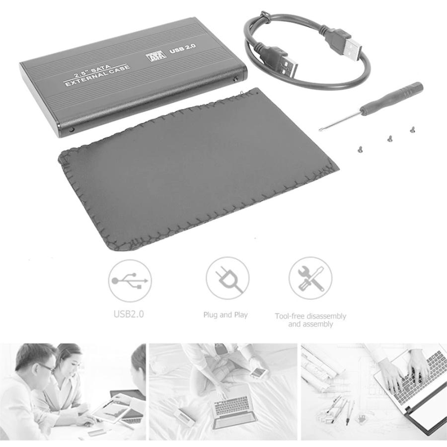 USB2.0対応】【アルミケース】 2.5インチ HDD SSD USB2.0対応】【アルミケース】 2.5インチ HDD SSD