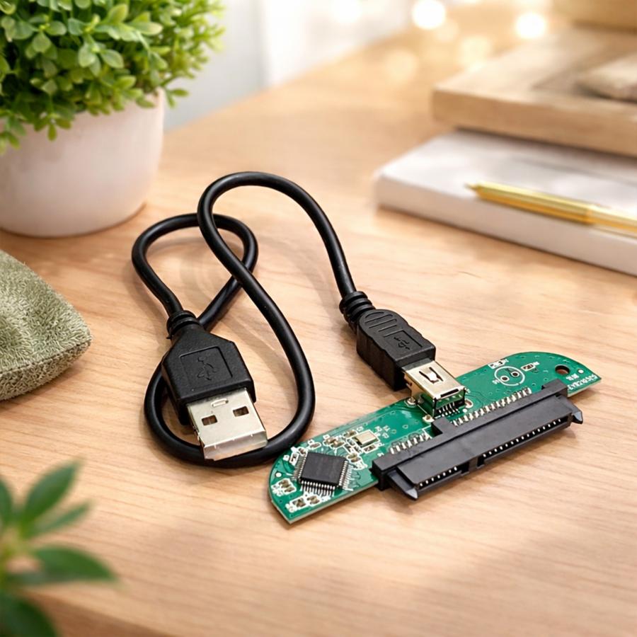 タイプB】 2.5インチHDD SSD をUSBで繋ぐ 変換アダプター 設定不要