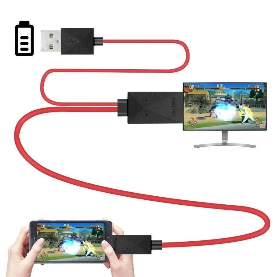 新品 Mhl変換ケーブル Hdmi 変換アダプタ ケーブル Micro Usb 5pin レッド Hdmi Micro 2 メカニックサポートyahoo 店 通販 Yahoo ショッピング
