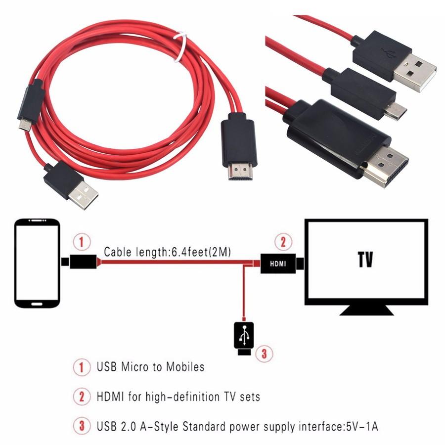 【microUSB 11pin Type】新品 MHL変換ケーブル HDMI 変換アダプタ ケーブル micro USB 11pin ブラック｜mechanicspk｜04