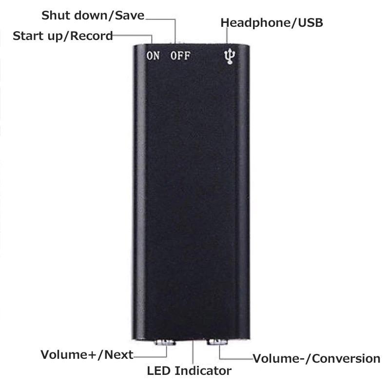 高音質 ボイスレコーダー 録音機 コンパクト USBボイスレコーダー MP3プレイヤー フラッシュメモリー 8ＧＢにもなる 録音 ICレコーダーｘ１｜mechanicspk｜11