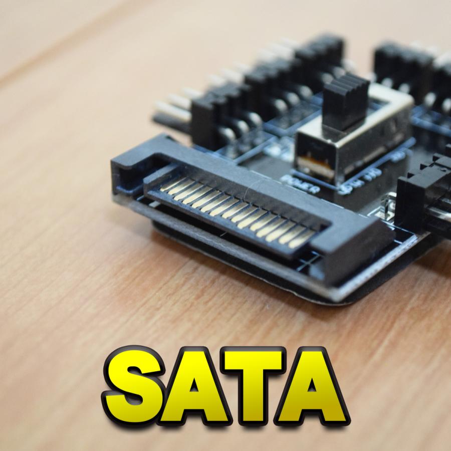 【 SATA電源 】 3pin x 8口 冷却ファン ハブ 3ピンソケット アダプター スイッチ付き｜mechanicspk｜03