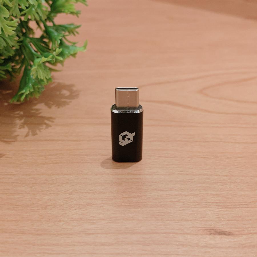 iPhoneのライトニングケーブル → USB Type C 端子 に変換する アダプター ｘ1  【ブラック】 |  | 12