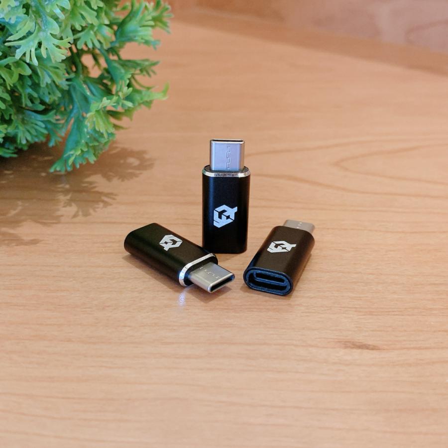 iPhoneのライトニングケーブル → USB Type C 端子 に変換する アダプター ｘ3  【グレー】 |  | 12