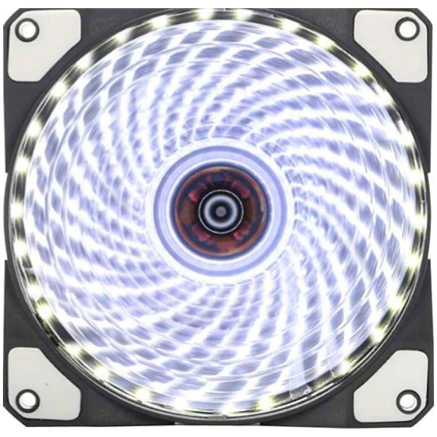 33個のLED内蔵 ケースファン 静音 LED しっかり 冷却 PC 12V FAN 12cm
