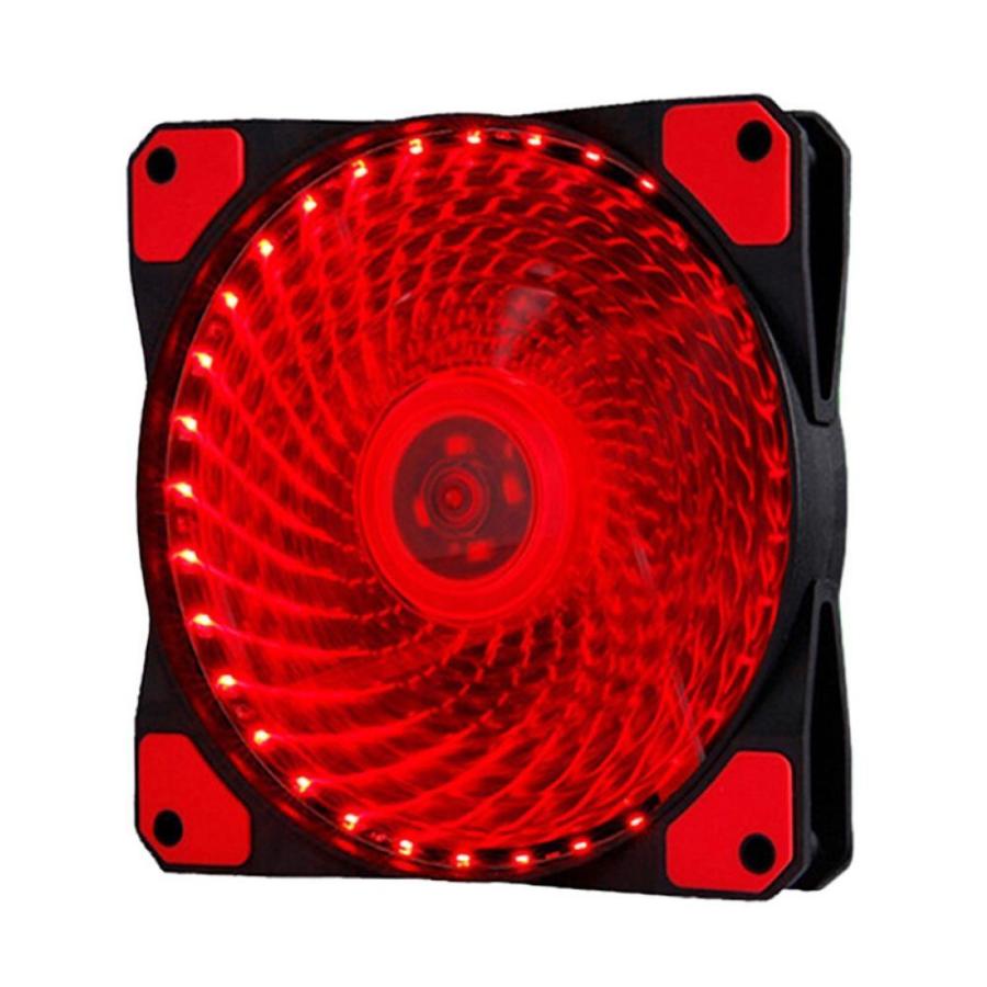 33個のLED内蔵 ケースファン 静音 LED しっかり 冷却 PC 12V FAN 12cm