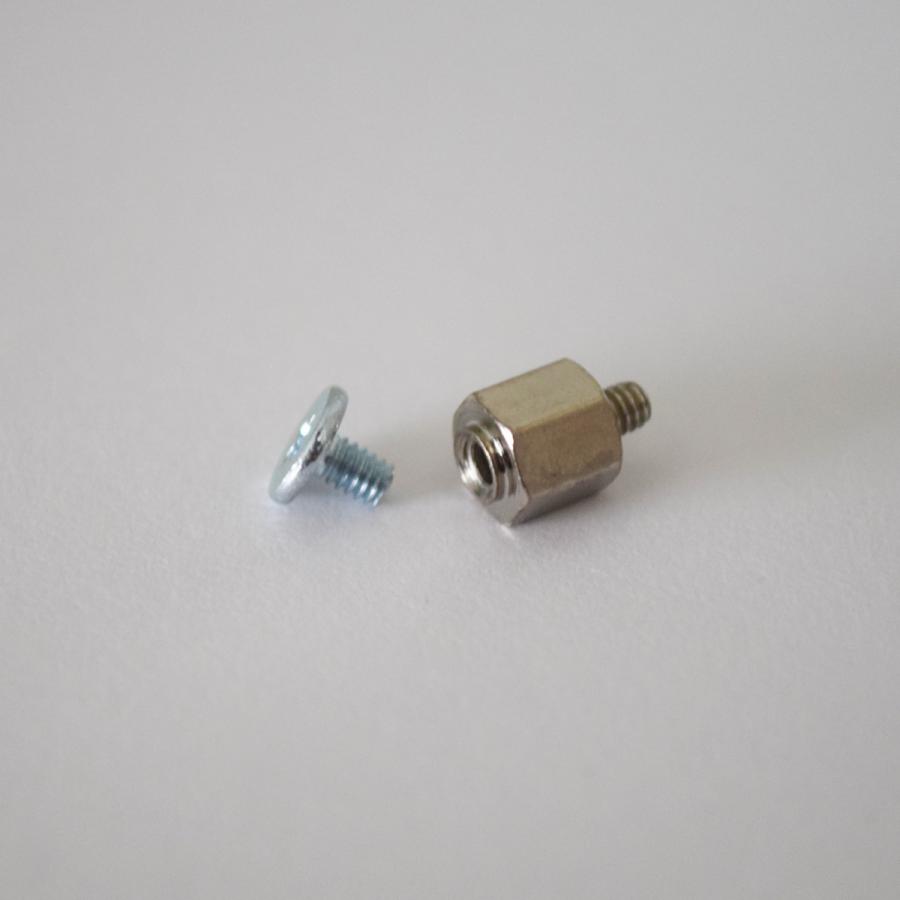 パーツ固定ネジ】 PCパーツ M.2 固定ネジ 5本セット シルバー 【管理