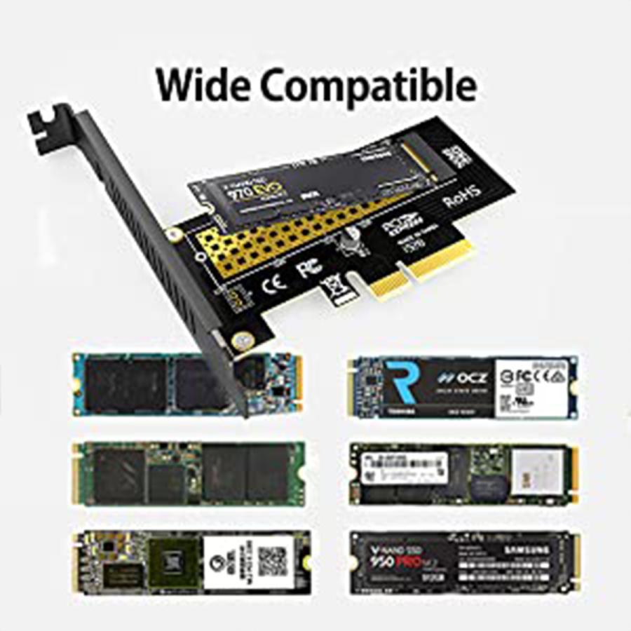 拡張カード】 M.2 NVMe SSD M-key PCI-E 3.0 サポートサイズ2230/2242