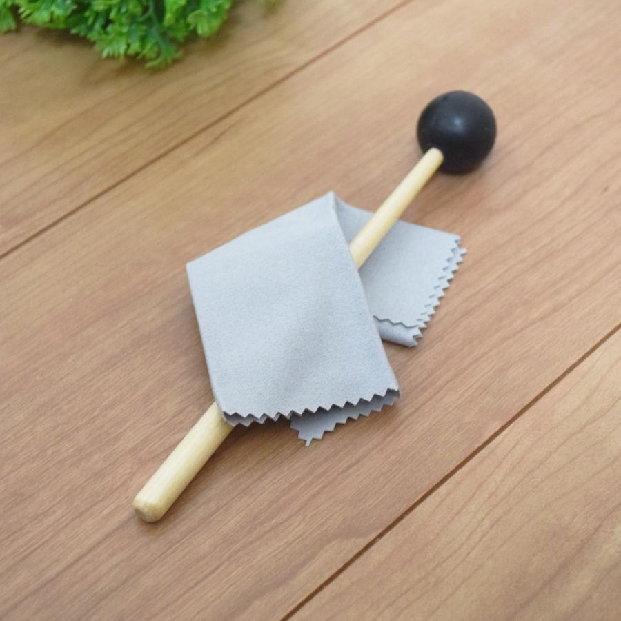 ブラック】先端ゴム製 マレット mallet チャイム/木琴/音叉/ などに