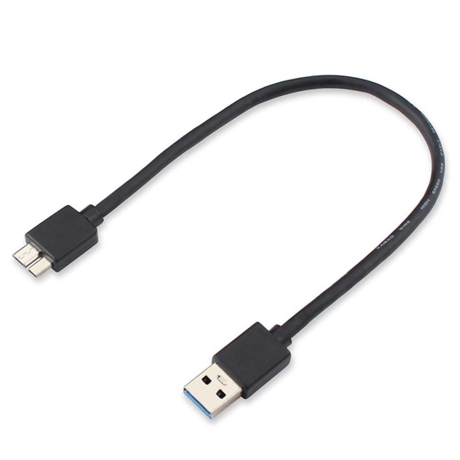 USB 3.0】USBケーブル 約30cm USB Type-A ←→ Micro-B 変換