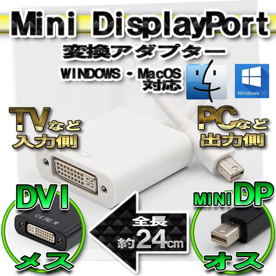No.2】mini DP to DVI 変換アダプター ミニディスプレイポート