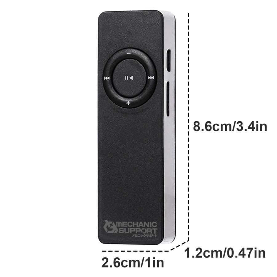 ブラック】新品 長方形 スピーカー内蔵 MP3 音楽 プレイヤー SD ブラック】新品 長方形 スピーカー内蔵 MP3 音楽 プレイヤー SD