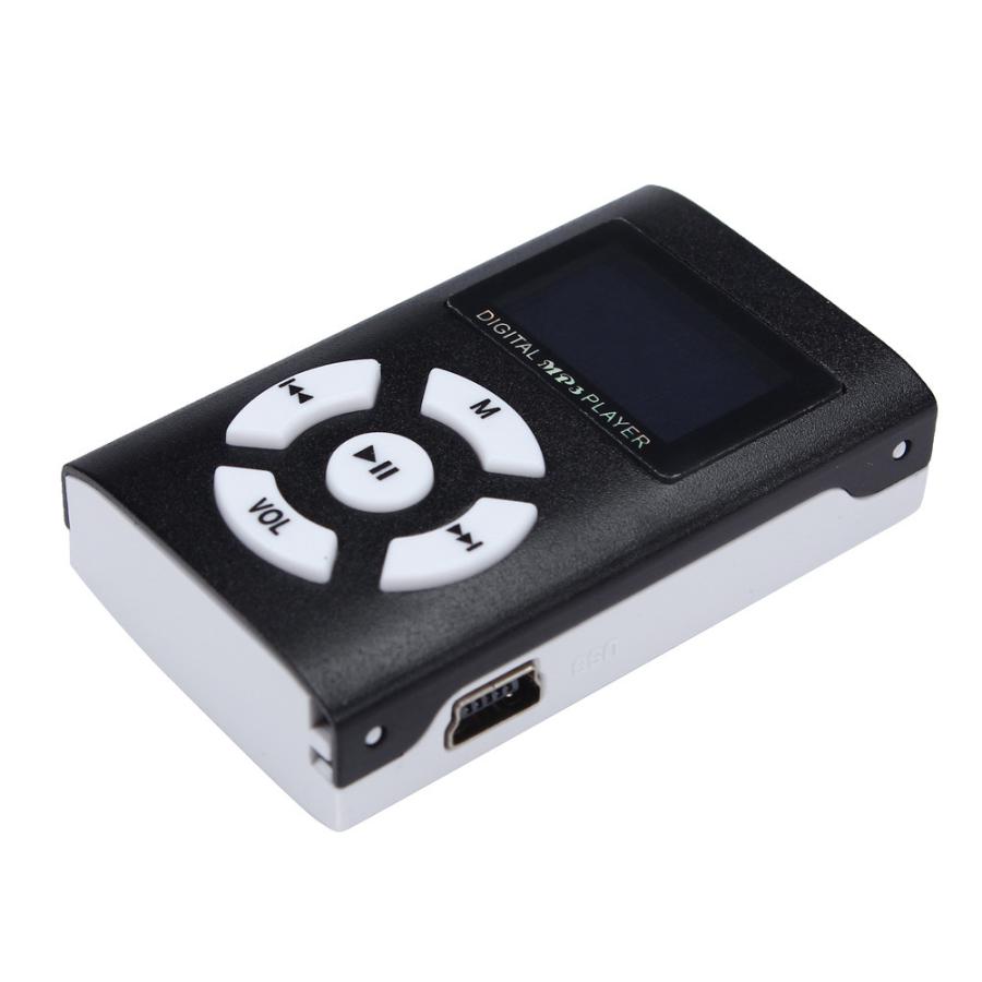 No.5【シルバー】新品 長方形 液晶画面付き MP3 音楽 プレイヤー