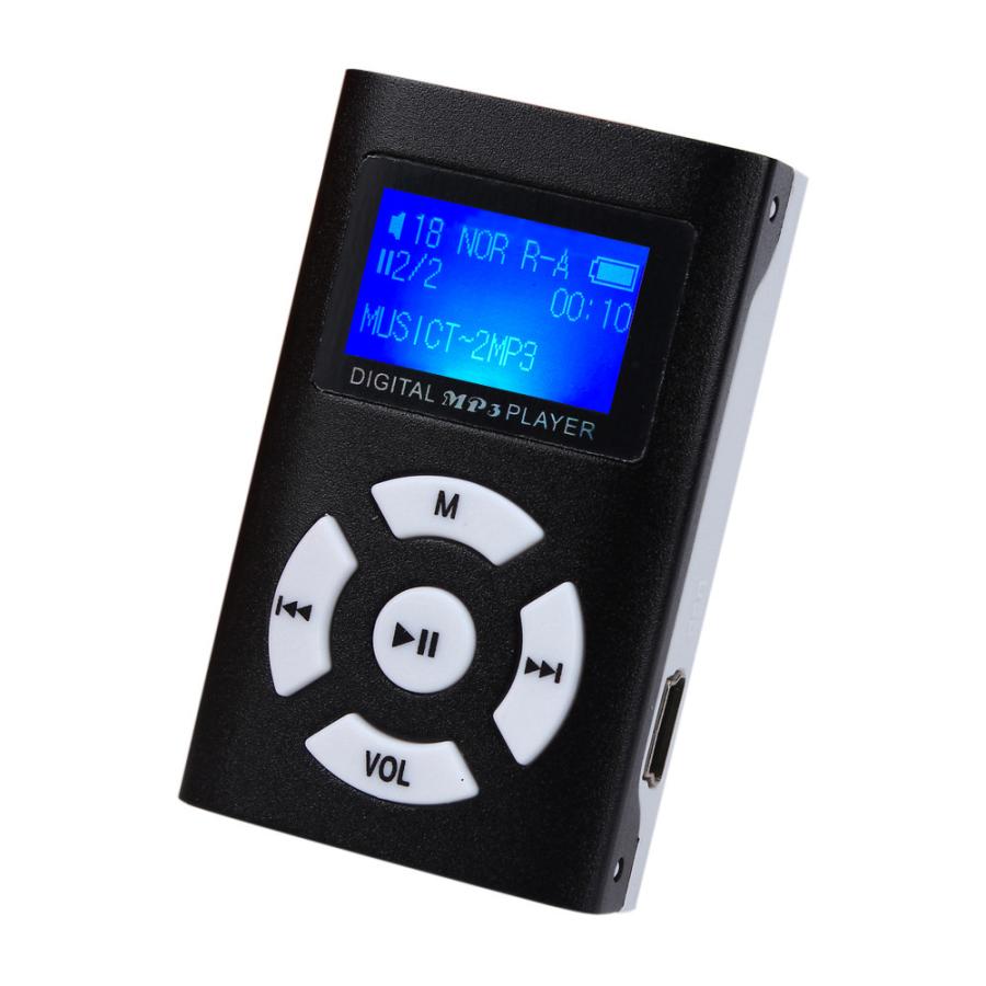 No.2【ブルー】新品 長方形 液晶画面付き MP3 音楽 プレイヤー