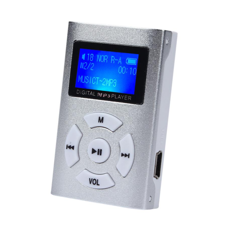 No.4【グリーン】新品 長方形 液晶画面付き MP3 音楽 プレイヤー SD