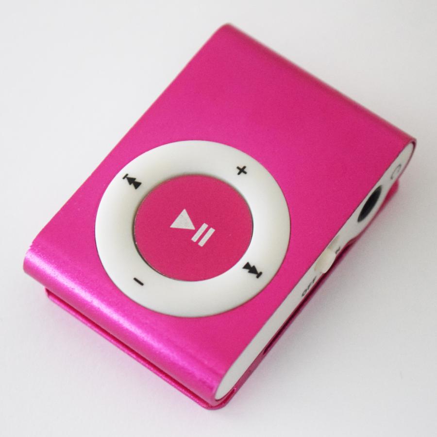 No.1【ピンク】新品 MP3 プレイヤー 音楽 SDカード式 充電ケーブル付き (8色から選択可能)｜mechanicspk｜02