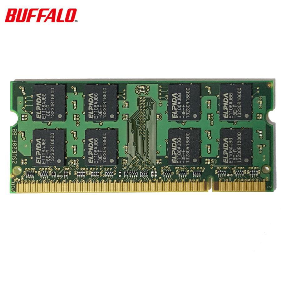 BUFFALO ノートPC用 メモリ PC2-6400 DDR2-800 SODIMM 200pin MV-D2 