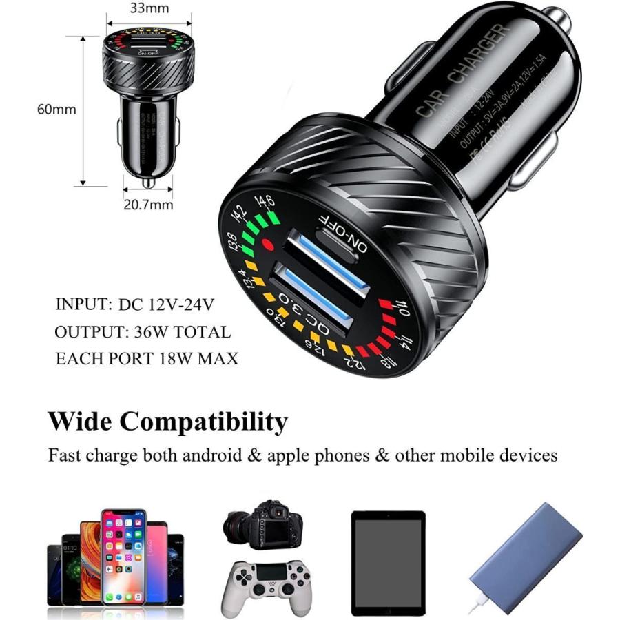 クイックチャージ対応】急速充電 Dual Quick Charge 3.0対応 x2ポート