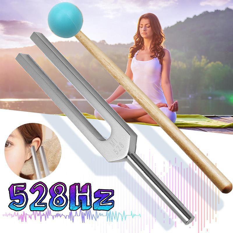 音叉 おんさ チューナー 528Hz ブルーマレット セット