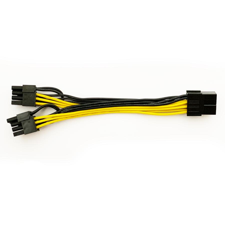 GPU電源分岐ケーブル】新品 PCI-E 電源分岐ケーブル 8ピン から 8(6+2