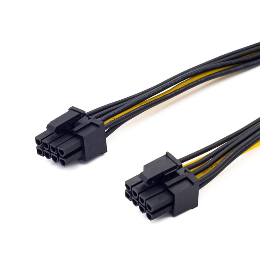 GPU電源分岐ケーブル】新品 PCI-E 電源分岐ケーブル 8ピン から 8(6+2