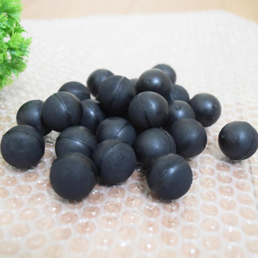Rubber ball ゴムボール 弾丸ボール 弾ボール 黒ゴム サイズ25mm 24