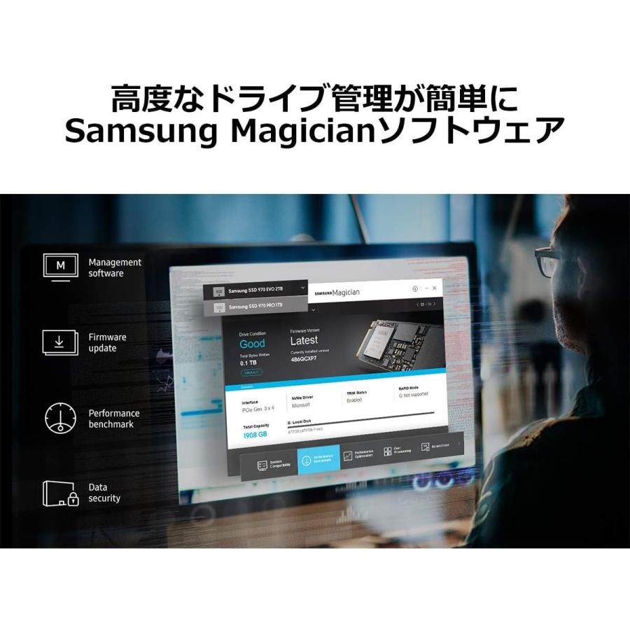 2TB】 Samsung 970 EVO Plus 2TB PCIe NVMe M.2 (2280) 内蔵 SSD MZ