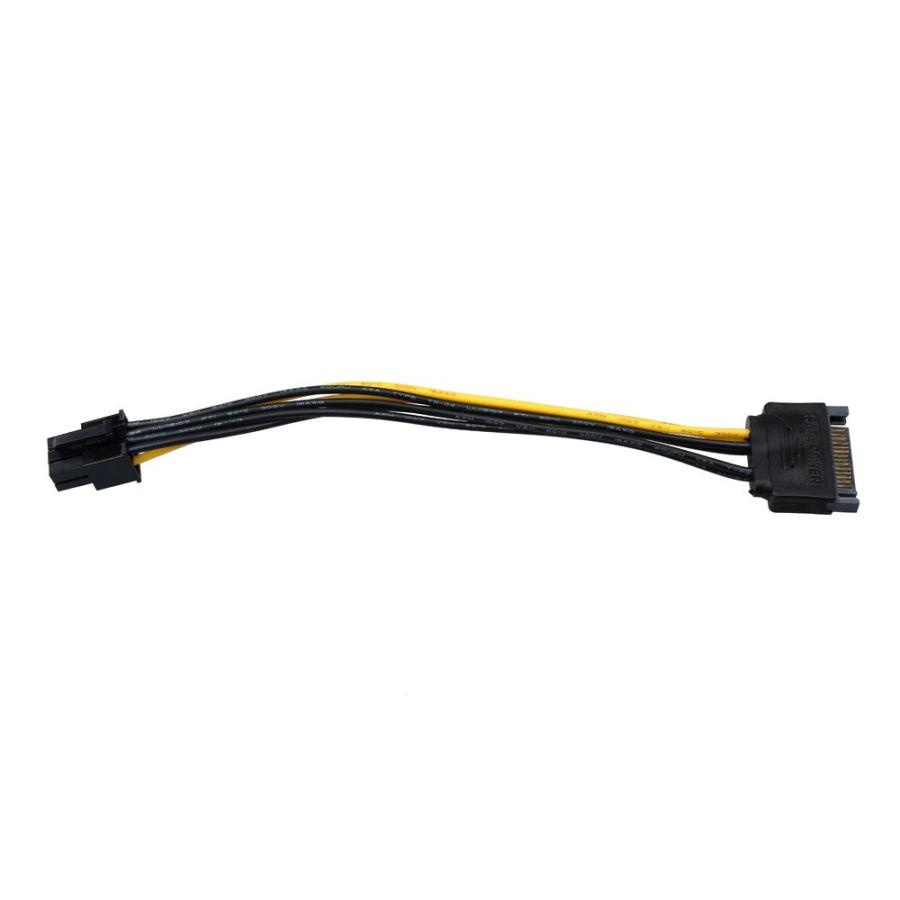 【GPU電源変換ケーブル】新品 PCI-E 電源変換ケーブル SATA から PCI-E 6ピン へ 変換ケーブル 18cm|mechanicspk|05