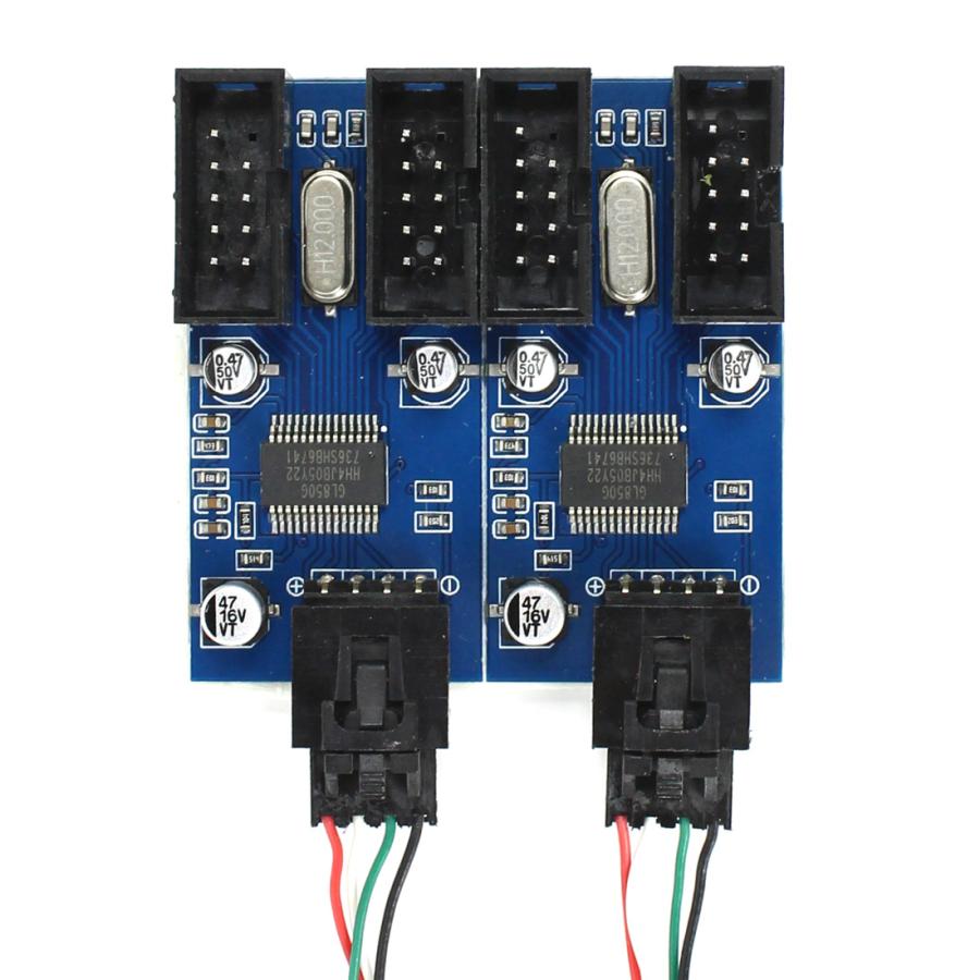 USB Type-A電源用】マザーボードのUSB 9ピン 増設 内部用 4ポート