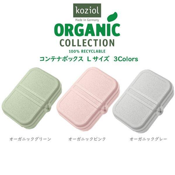パスカル コンテナボックス Lサイズ 3色 オーガニックグリーン