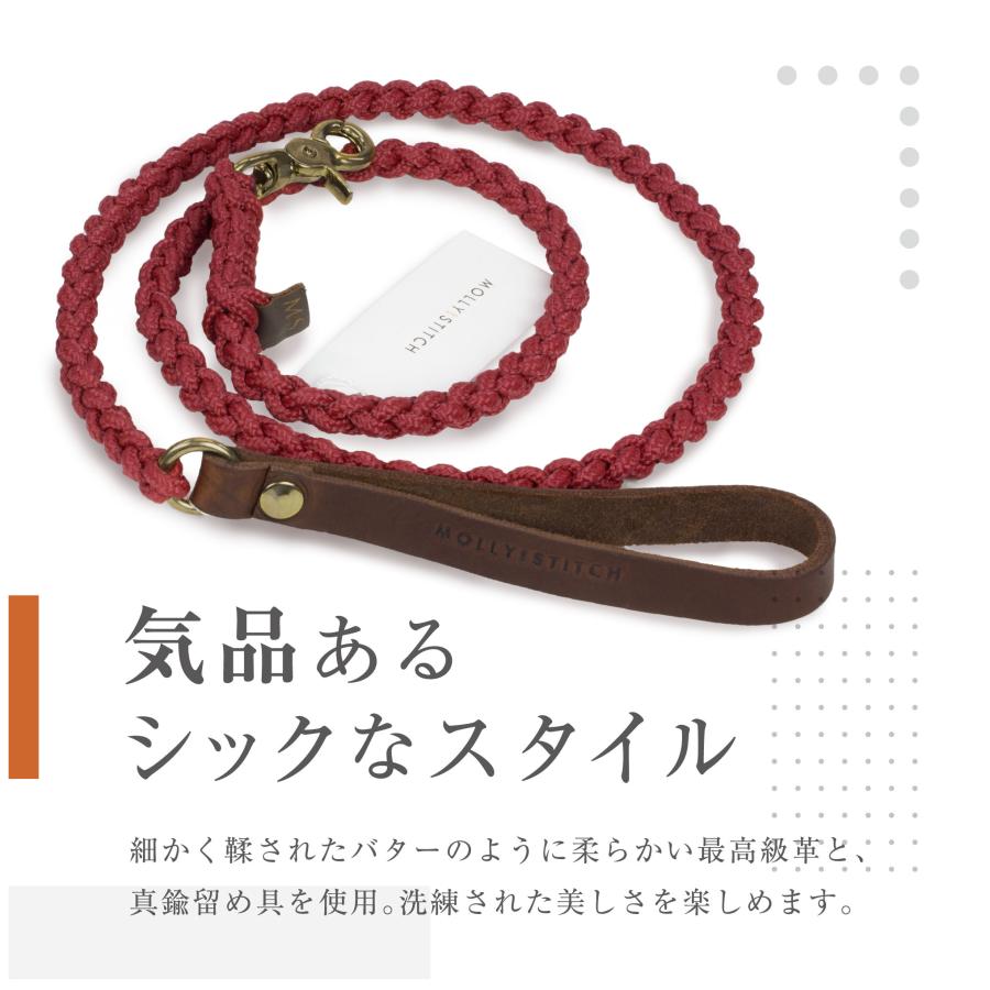 犬用首輪+リード Lサイズ ダルメシアン ボクサー MOLLY&STITCH TOUCH