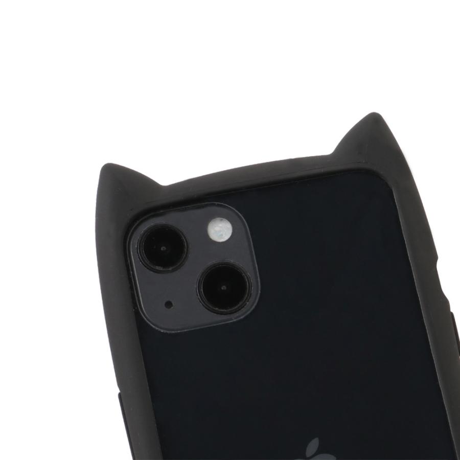 ラスタバナナ RastaBanana iPhone13 MINI ケース 猫耳 ハイブリッド ケース GLASS カバー 背面強化ガラス 背面クリア アイフォン13 ミニ｜mechasmart｜15