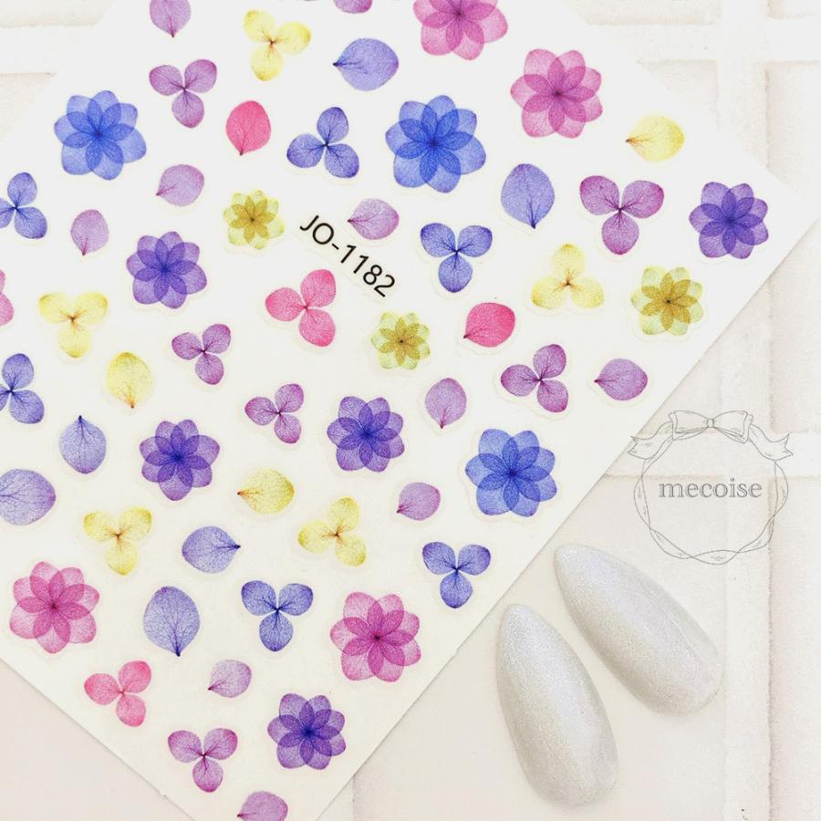 Mecoise フラワー 押し花ネイルシール S0032 Ri Mecoise十72 通販 Yahoo ショッピング