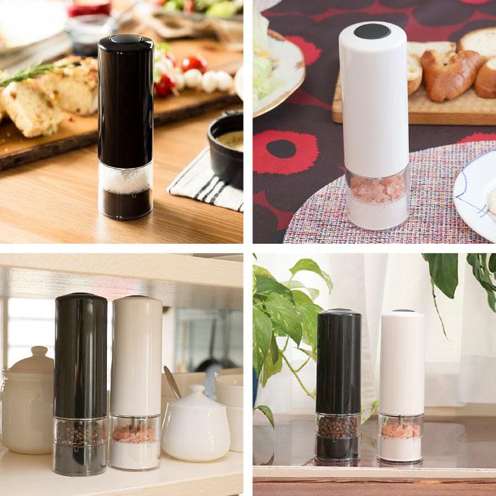 電動ミル ペッパーミル ソルト ミル スタイリッシュ マルチミル 粗さ調整 コショウ 胡椒 香辛料 岩塩 ペッパー スパイス 調味料 調理器具 キッチン家電 おしゃれ |  | 10