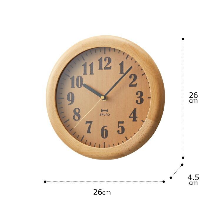 Bruno Woody ウォールクロック 掛け時計 壁掛け時計 アナログ クロック 時計 見やすい ウッド 木製 おしゃれ かわいい 子供部屋 インテリア ブルーノ 新生活 w039 Mecu 通販 Yahoo ショッピング