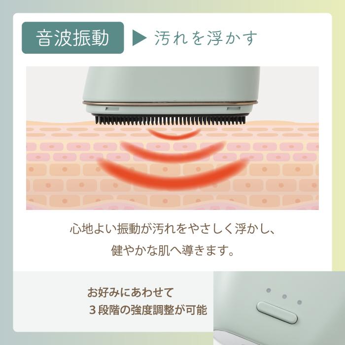 BRUNO（ブルーノ） イオン洗顔ブラシ 音波振動 電動 コンパクト洗顔器