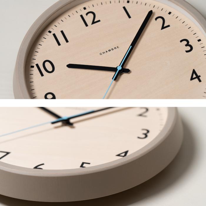 電波時計 壁掛け アナログ 掛け時計 木製 DROP CLOCK 丸型 ウォール
