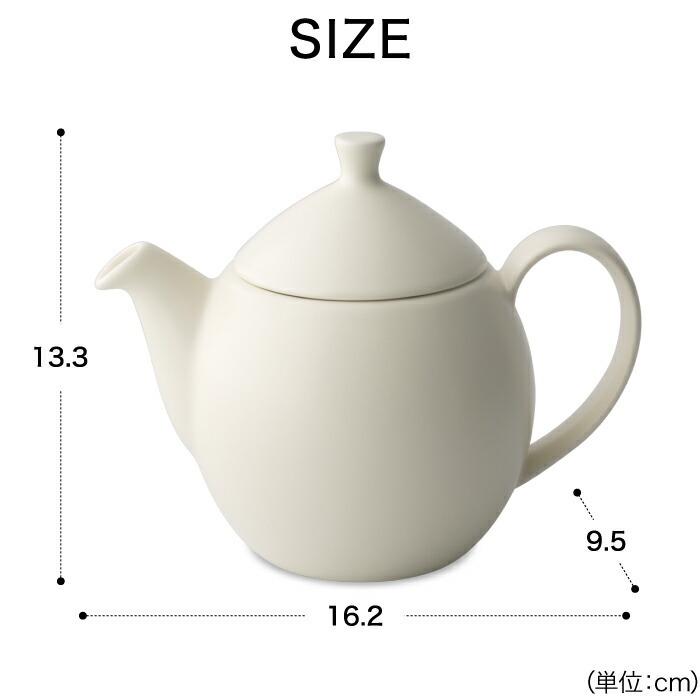 北欧 電子レンジ FOR LIFE デューティーポット 414ml 急須 茶漉し 