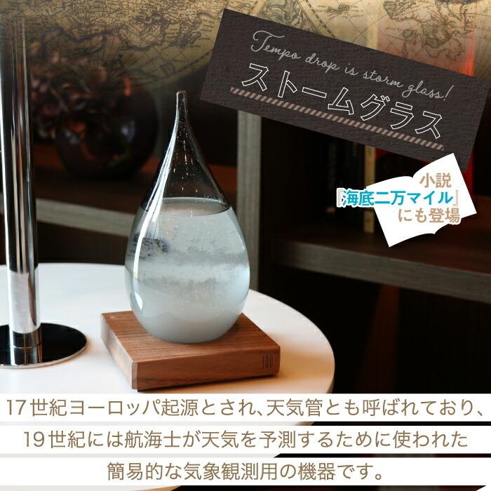 天気管(ストームグラス、テンポドロップ) テンポドロップ ストームグラス Tempo Drop 天気管 オブジェ Generate