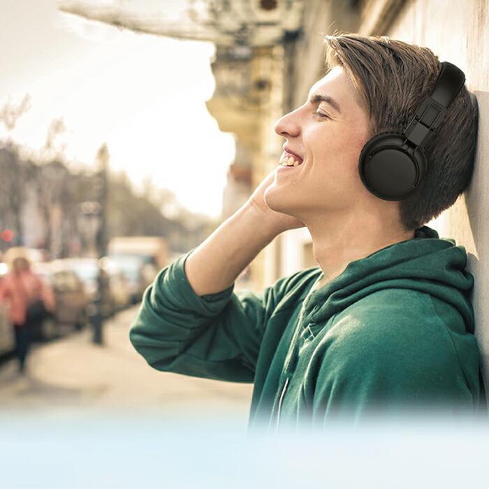 ワイヤレスヘッドフォン bluetooth 5.1 ヘッドホン 軽量 マイク内蔵