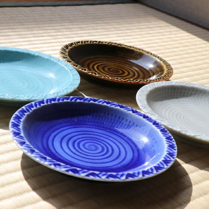 波佐見焼　多彩な色のリブデザイン皿 5枚セット 波佐見焼 多彩な色のリブデザイン皿 5枚セット 波佐見焼 皿 |