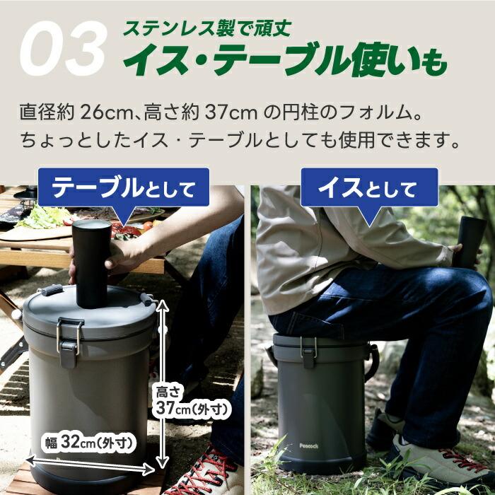 ピーコック魔法瓶工業 ピーコック ステンレス クーラーボックス 9.5L