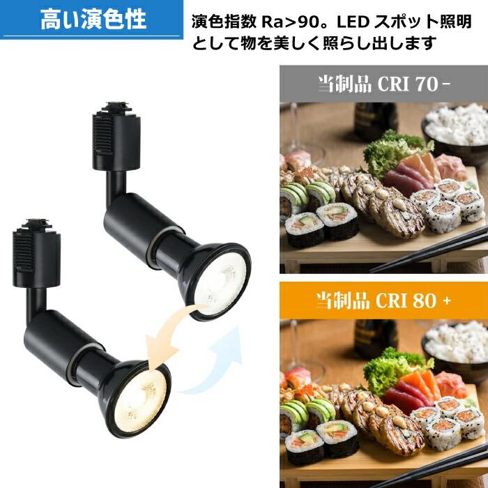 スポットライト ダクトレール用 2個セット E26 LEDランプ付き 調光 調
