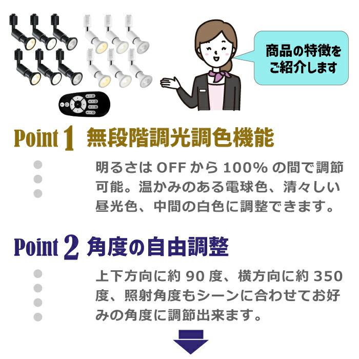 ダクトレール用 照明器具 天井 スポットライト 6個セット ライティング