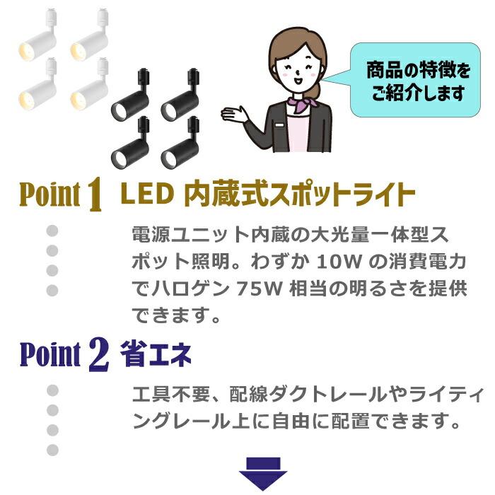 スポットライト ダウンライト 4個セット ダクトレール用 スポットライト ダウンライト 4個セット ダクトレール用