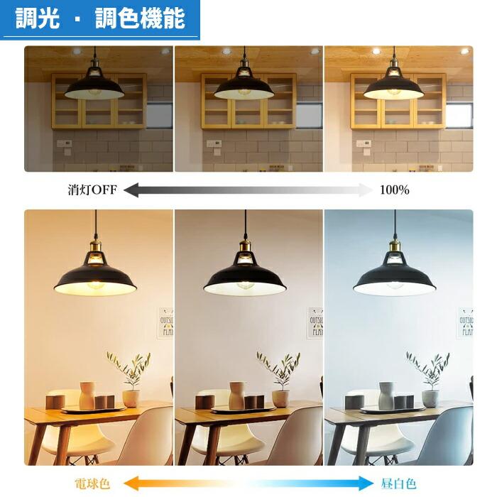 ペンダントライト 引掛シーリング用 北欧風 直径27cm LED電球付 E26