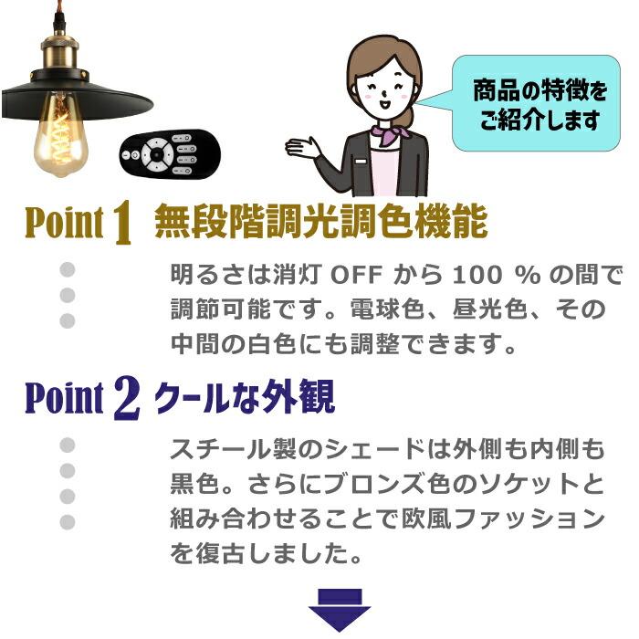 ペンダントライト 引掛シーリング式 北欧風 E26口金 LED電球付き 4.5W
