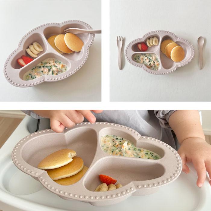 ベビープレート ＆ カトラリーセット 子供用食器 食器セット 3点セット