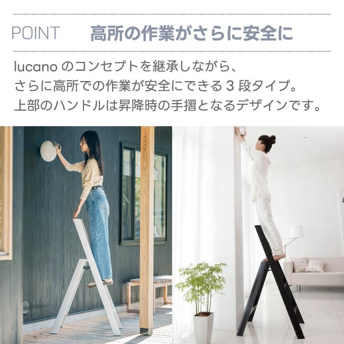 長谷川工業 ルカーノ 脚立 踏み台 手すり付き ステップ台 折りたたみ 3