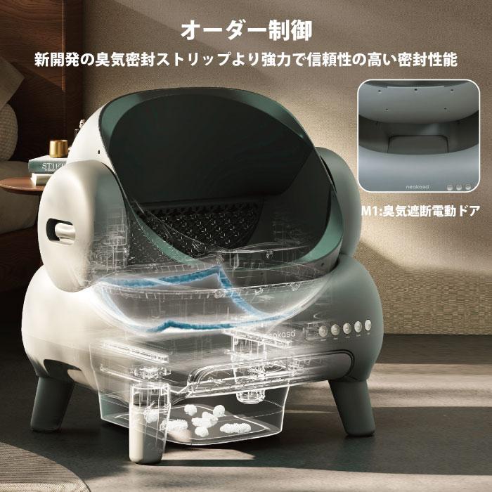 全自動猫トイレ Neakasa M1 Plus 猫用トイレ 大型 掃除不要 オープン型